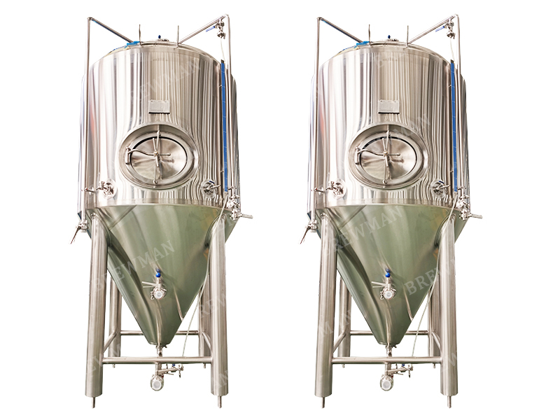 3000L Temperature Contoller Beer Conical Fermentation Vessels