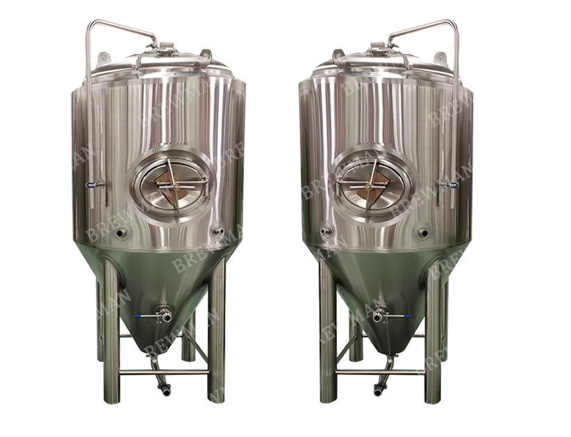 1000L Commercial Glycol Cooled Copper Beer Conical Fermenter