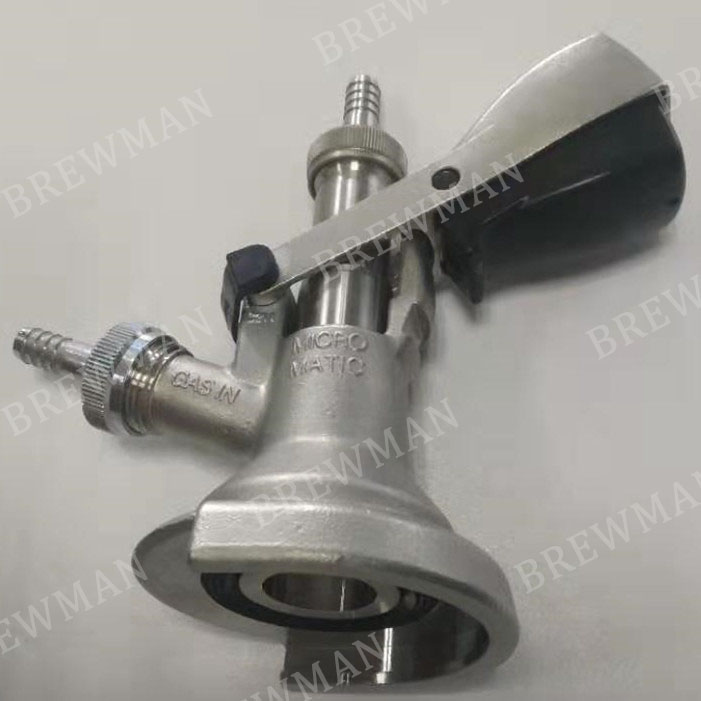 Micro Matic Keg Coupler for Staindard Kegs And Keykegs Brewman