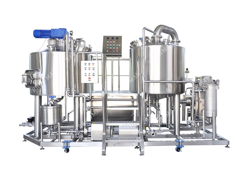 7 bbl Electric Skid Mounted Combined 3 Vessel Brewhouse Price
